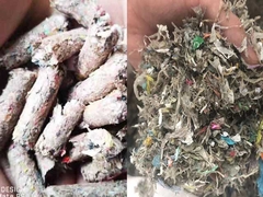 2000 घंटे लैंडफिल एमएसडब्ल्यू आरडीएफ अपशिष्ट गोली मिल बनाने की मशीन 7.5kw